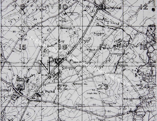 MAP OF BATTLE SITE WW1